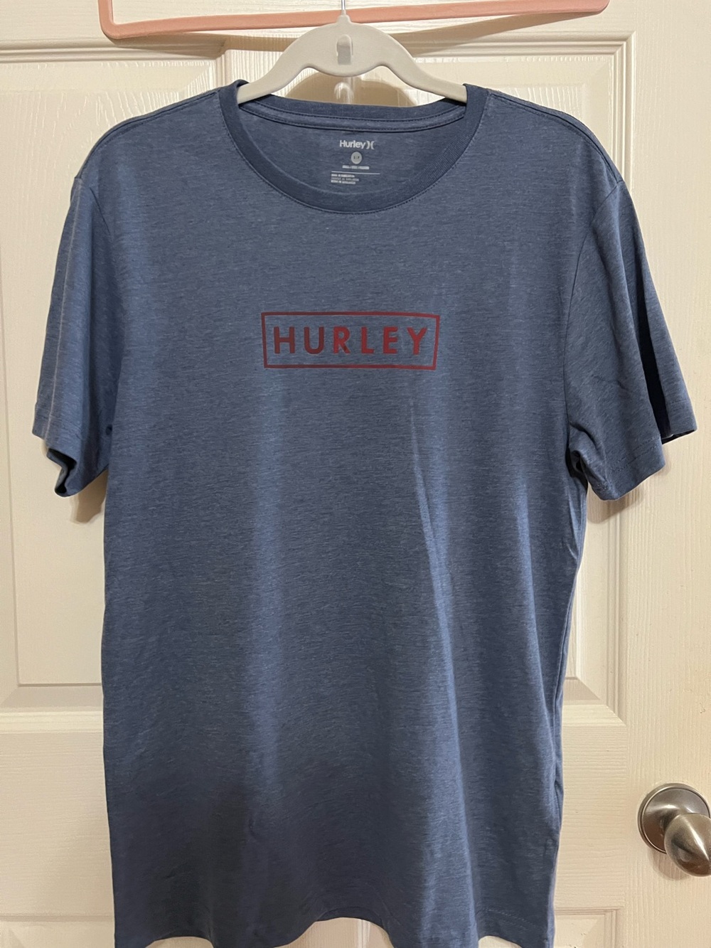 Hurley Teen’s Blue Logo Crew Neck T-Shirt